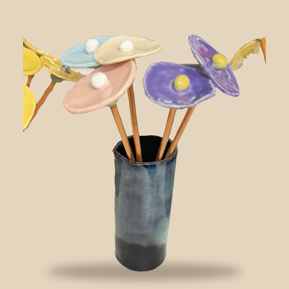 flowers dark vase